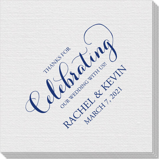 Thanks For Celebrating Any Event Linen Like Napkins